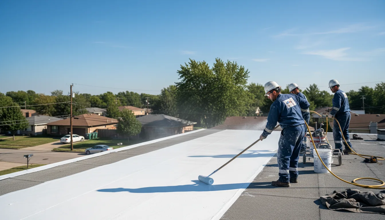 Commercial roof coating in Eudora, AR near me